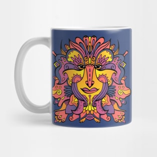 Flower spirit / Purple, orange, yellow pallete Mug